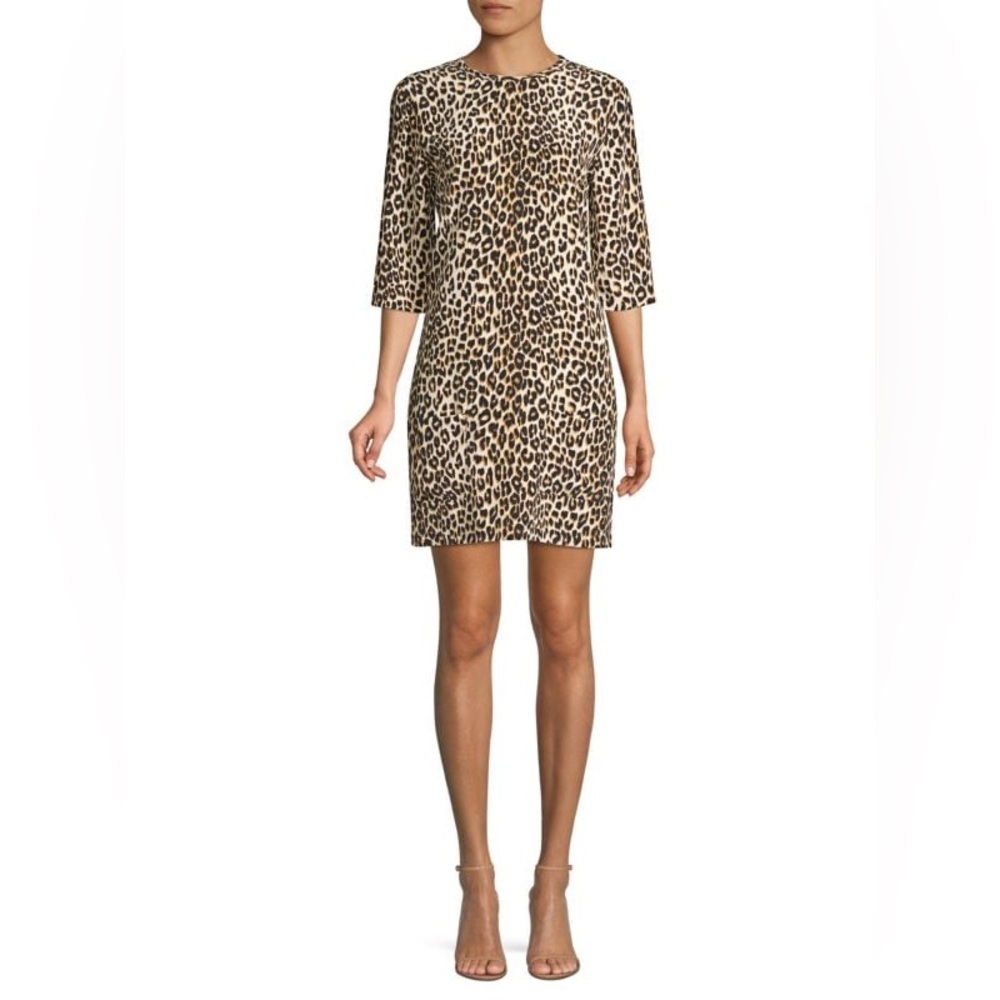 Equipment Aubrey Silk Animal Print Dress